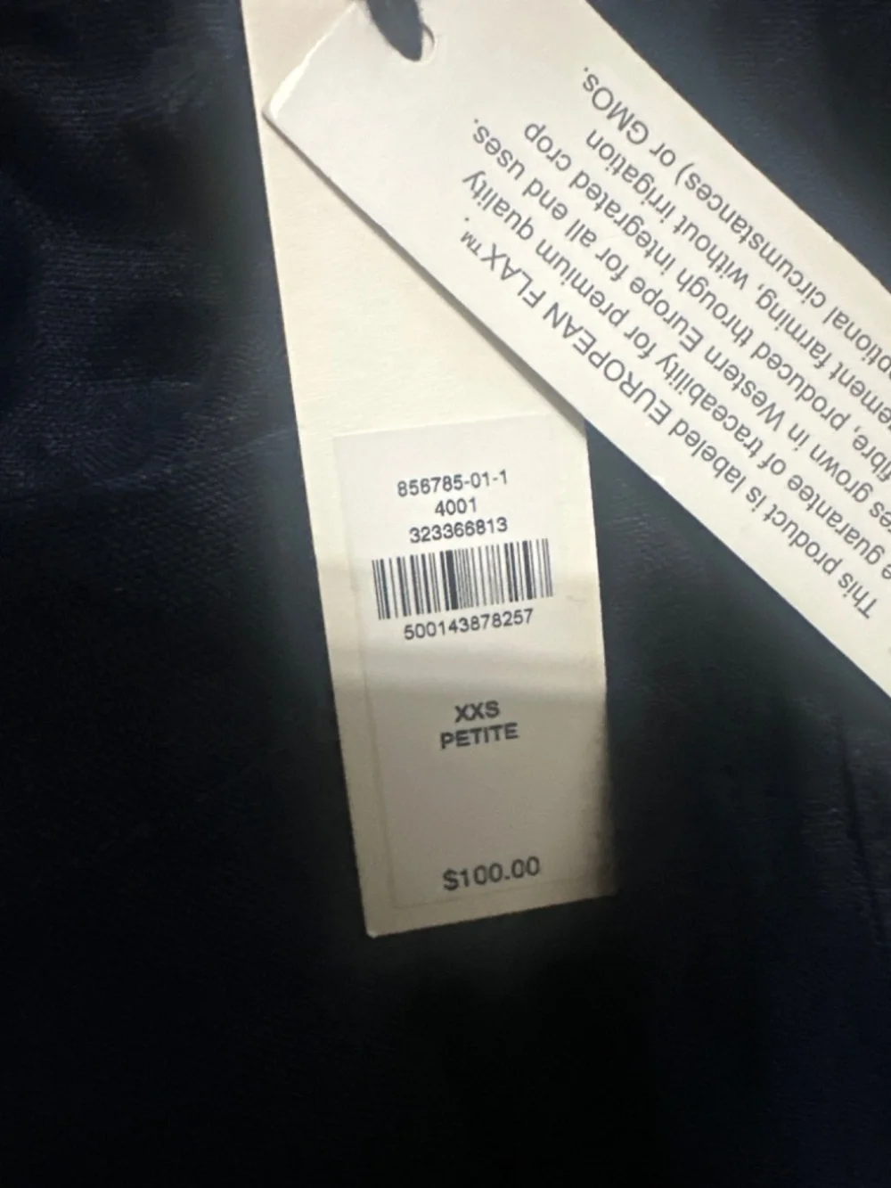 NWT! BANANA REPUBLIC NAVY THE GETAWAY STRAIGHT-LEG PULL-ON PANT IN LINEN 🖥️4️⃣